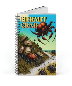 Hermit Crab Graphic Novel Cover Spiral Journal Notebook Sketch Book