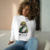 MILF "Man I Like Frogs" Crop Hoodie | Cottagecore Goblincore Froggy Lover Shirt