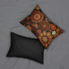 BOHO Art Nouveau Spun Polyester Lumbar Pillow