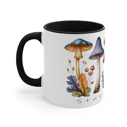 Stay Magical Two-Tone Coffee Mug Cottagecore Goblincore Mushroom