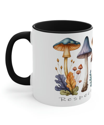 72180 9 400x480 - Respect the Magic Two-Tone Coffee Mug Cottagecore Goblincore Mushroom