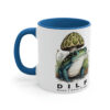 DILF "Damn I Love Frogs" Two-Tone Coffee Mug Cottagecore Goblincore Mushroom