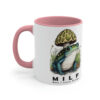 MILF DILF "Man I Love Frogs" Two-Tone Coffee Mug Cottagecore Goblincore Mushroom
