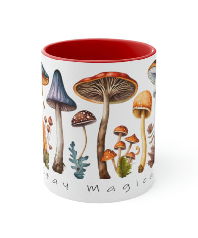72184 4 400x480 - Stay Magical Two-Tone Coffee Mug Cottagecore Goblincore Mushroom