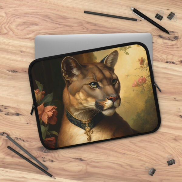 Mountain Lion Cougar Laptop Sleeve | Macbook Case Laptop Bag Zzipper Pouch