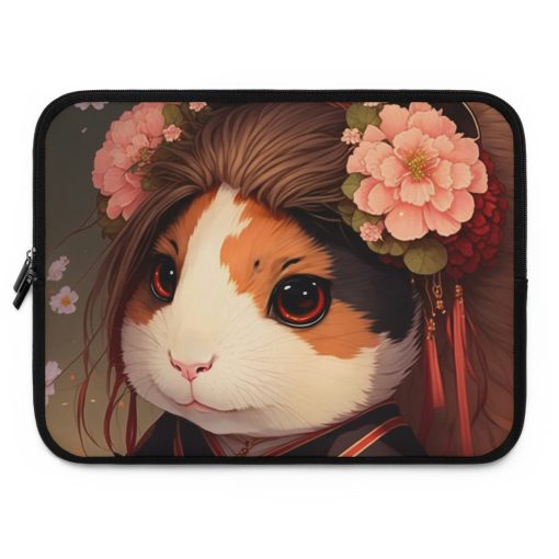 Hamster Guinea Pig Princess Laptop Sleeve | Macbook Case Laptop Bag Zipper Pouch