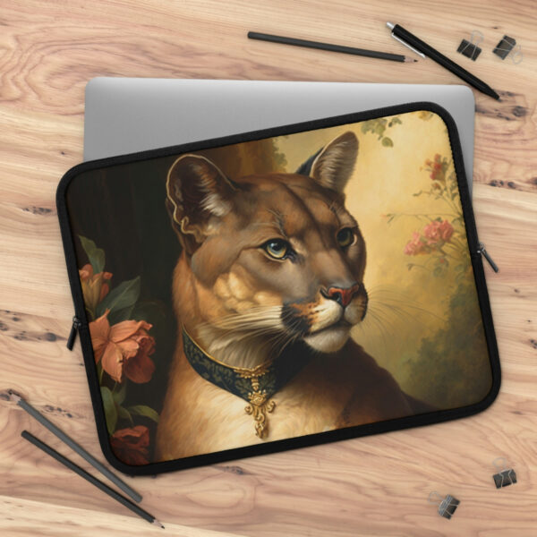 Mountain Lion Cougar Laptop Sleeve | Macbook Case Laptop Bag Zzipper Pouch