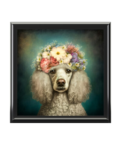 72880 54 400x480 - Victorian Poodle Bonnet Portrait Vintage Jewelry Keepsake Box V - a perfect gift for the poodle lover, including poodle moms and sisters