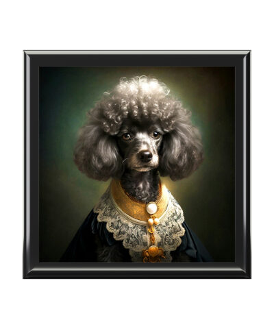 72880 60 400x480 - Victorian Poodle Portrait Vintage Jewelry Keepsake Box III - a perfect gift for the poodle lover, including poodle moms and sisters