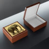 Vintage Elephant Wooden Keepsake Jewelry Box