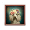 Victorian Poodle Bonnet Portrait Vintage Jewelry Keepsake Box V - a perfect gift for the poodle lover, including poodle moms and sisters