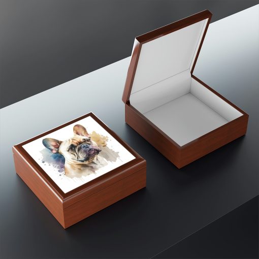 French Bulldog Portrait Jewelry Keepsake Box VI – a perfect gift for the frenchy lover or any bull dog fan