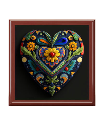 72882 216 400x480 - Talevera Heart Wood Keepsake Jewelry Box with Ceramic Tile Cover