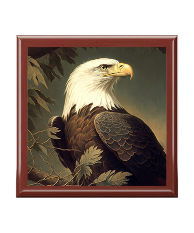 72882 372 400x480 - Vintage American Bald Eagle Wooden Keepsake Jewelry Box