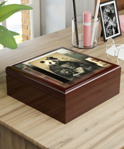 72882 403 400x480 - Vintage Panda Bear Art Wooden Keepsake Jewelry Box
