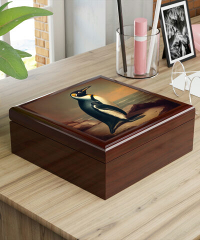 72882 424 400x480 - Vintage Penguin Wooden Keepsake Jewelry Box