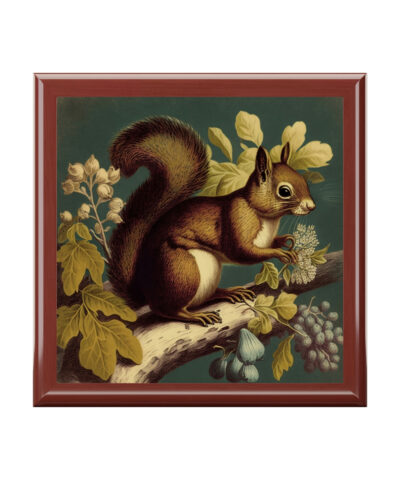 72882 429 400x480 - Vintage Red Squirrel Wooden Keepsake Jewelry Box