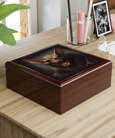 72882 558 400x480 - Vampire Bat Design Wooden Keepsake Jewelry Box