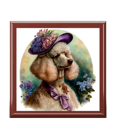 72882 63 400x480 - Victorian Watercolor Poodle Portrait Vintage Jewelry Keepsake Box II - a perfect gift for the poodle lover, including poodle moms and sisters