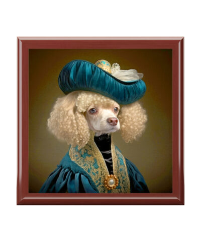 72882 66 400x480 - Victorian Poodle Portrait Vintage Jewelry Keepsake Box I - a perfect gift for the poodle lover, including poodle moms and sisters
