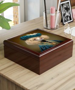 Victorian Poodle Portrait Vintage Jewelry Keepsake Box I – a perfect gift for the poodle lover, including poodle moms and sisters