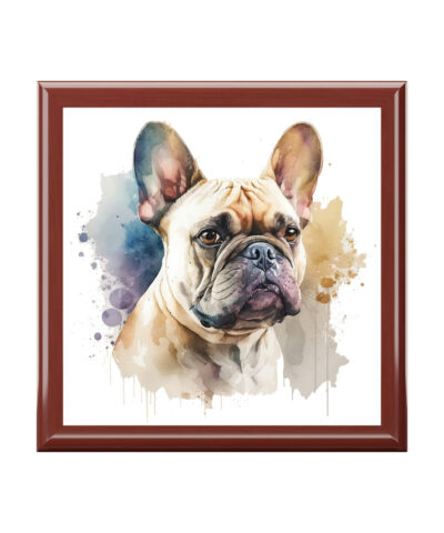 72882 69 400x480 - French Bulldog Portrait Jewelry Keepsake Box VI - a perfect gift for the frenchy lover or any bull dog fan