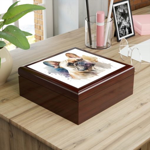 French Bulldog Portrait Jewelry Keepsake Box VI – a perfect gift for the frenchy lover or any bull dog fan
