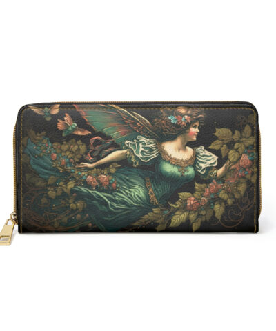 Victorian Vintage Angel Zipper Wallet  | Cottagecore Mid-Century Modern Themed Purse