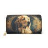 Dachshund Zipper Wallet  | Cottagecore Mid-Century Modern Dog Themed Purse