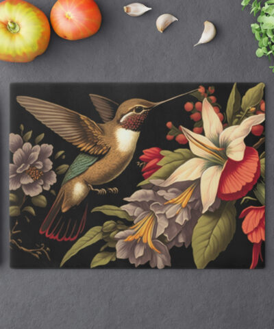 74549 120 400x480 - Vintage Victorian Hummingbird Floral Cutting Board