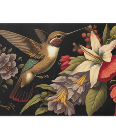 Vintage Victorian Hummingbird Floral Cutting Board