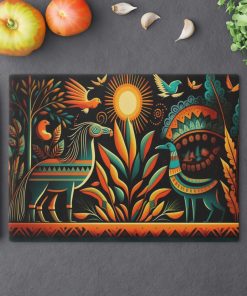 Boho Modern Mesoamerican Design Cutting Board