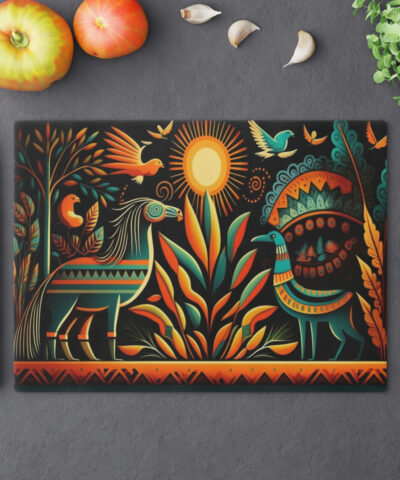 74549 140 400x480 - Boho Modern Mesoamerican Design Cutting Board