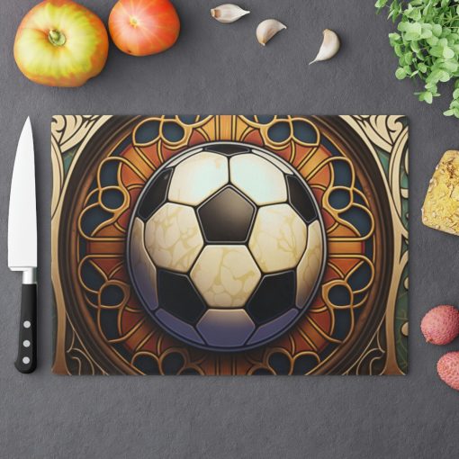 Art Nouveau Soccer Ball Cutting Board