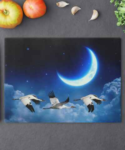74549 150 400x480 - Whooping Cranes Midnight Run Cutting Board