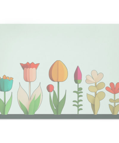 Mid-Century Modern Floral Cutting Board