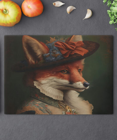 74549 35 400x480 - Vintage Victorian Red Fox Lady Cutting Board