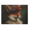 Vintage Victorian Red Fox Lady Cutting Board