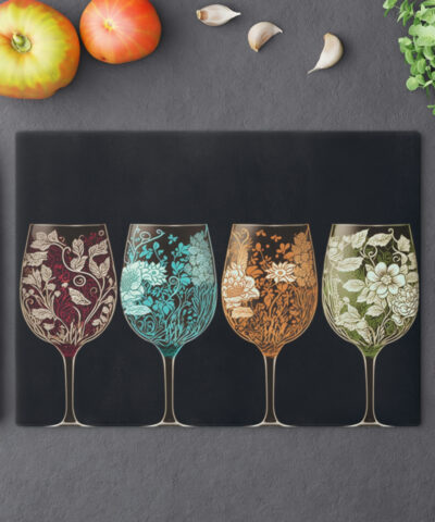 74549 40 400x480 - Art Nouveau Boho Wine Glasses Cutting Board