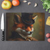 Vintage Victorian Red Fox Lady Cutting Board