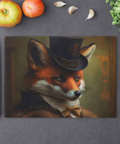 74549 50 400x480 - Vintage Victorian Red Fox Gentleman Cutting Board