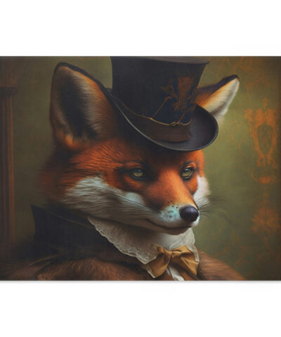Vintage Victorian Red Fox Gentleman Cutting Board