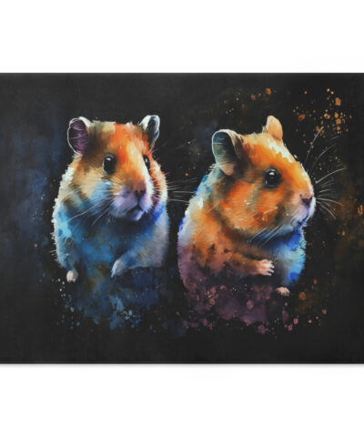 Watercolor Hamster Sisters Cutting Board