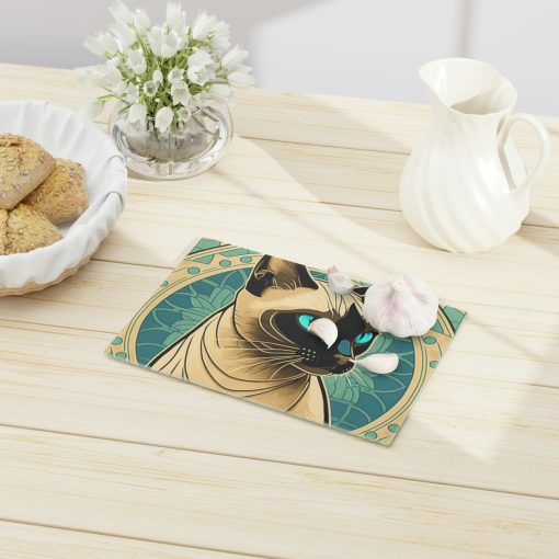 Art Nouveau Siamese Cat Cutting Board