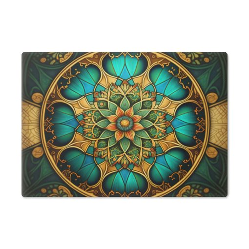 Boho Bohemian Geometric Shapes Mandala Design Cutting Board