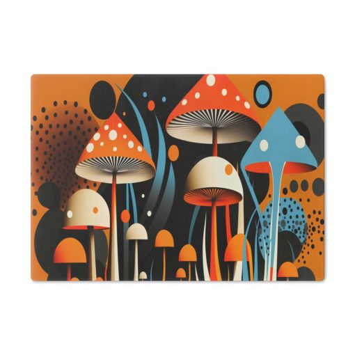 Mid-Century Modern Mushrooms Cutting Board