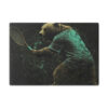 Vintage Victorian Grizzley Bear Playing Tennis Cutting Board
