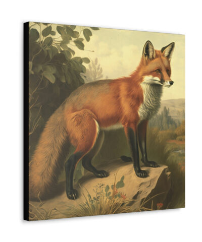 75767 1 400x480 - Red Fox Vintage Antique Retro Canvas Wall Art - This Art Print Makes the Perfect Gift for any Nature Lover. Decor You Can L