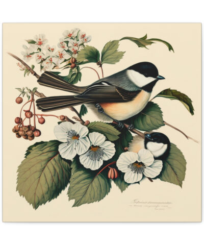 75767 112 400x480 - Chickadee Vintage Antique Retro Canvas Wall Art - This Art Print Makes the Perfect Gift for any Nature Lover. Decor You Can Lov
