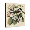 Chickadee Vintage Antique Retro Canvas Wall Art - This Art Print Makes the Perfect Gift for any Nature Lover. Decor You Can Lov